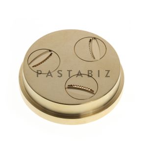 532 - 16MM RIDGED LUMACHE DIE FOR TR95. Also fits Omcan  PM-IT-0025 (16643) / PM-IT-0025-T (13236), and Rosito Bisani TR95